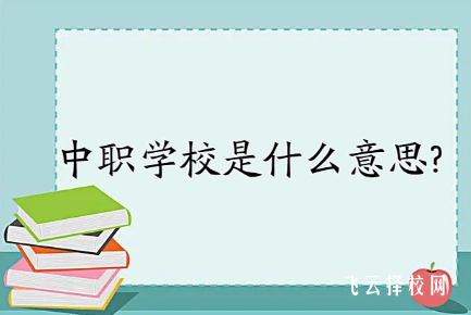 什么是中职,中职是什么意思